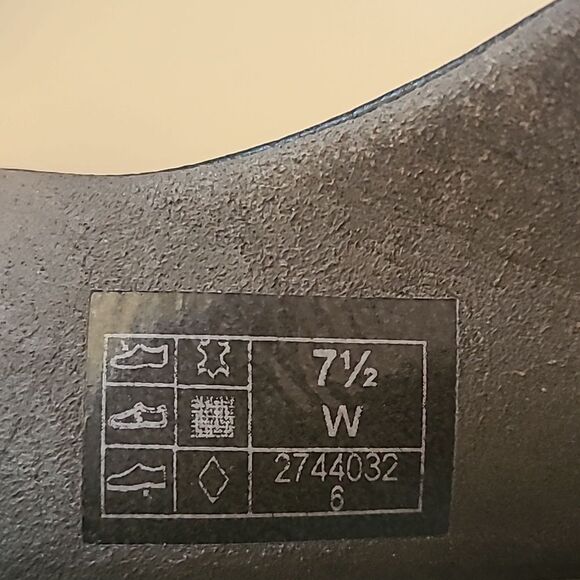 Relaxed Heel Strap Sandal Leather Tripad Comfort Sandals Black Size 7.5 W - Picture 14 of 16